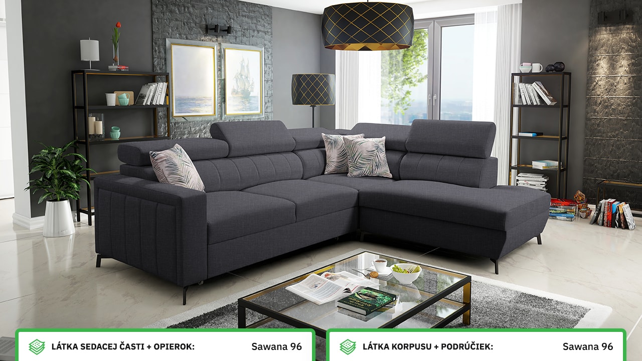 Rohová sedačka Balticco III mini farebné prevedenie