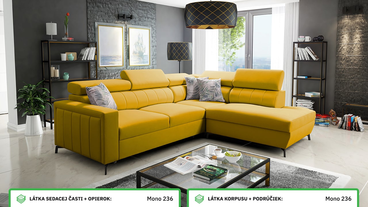 Rohová sedačka Balticco III mini farebné prevedenie