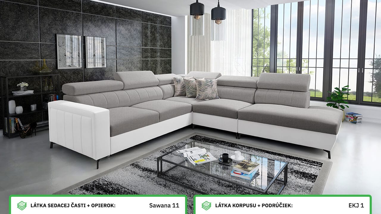 Rohová sedačka Balticco VIII Farebné prevedenie