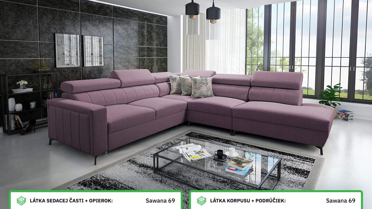 Rohová sedačka Balticco VIII Farebné prevedenie