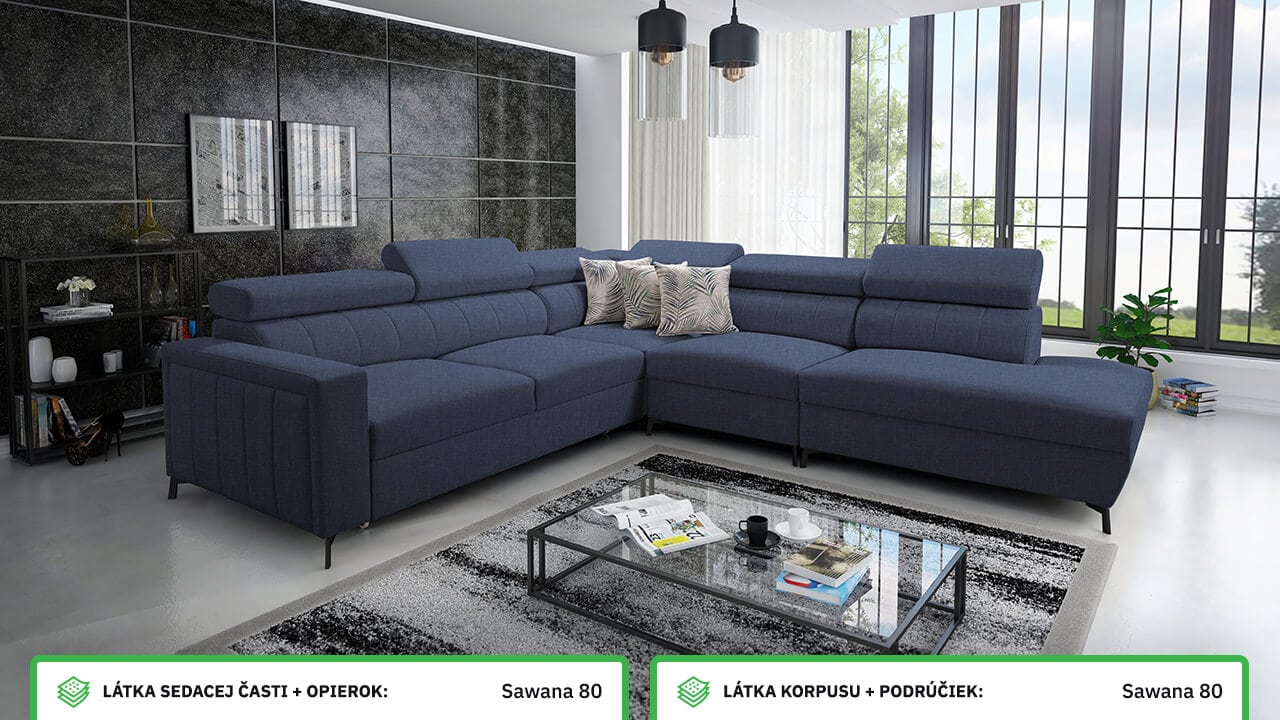 Rohová sedačka Balticco VIII Farebné prevedenie