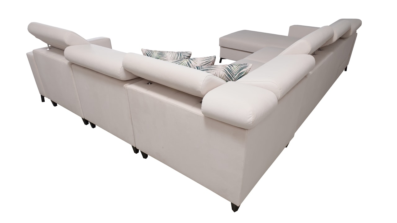 Rohová sedačka Balticco VII pohľad zozadu