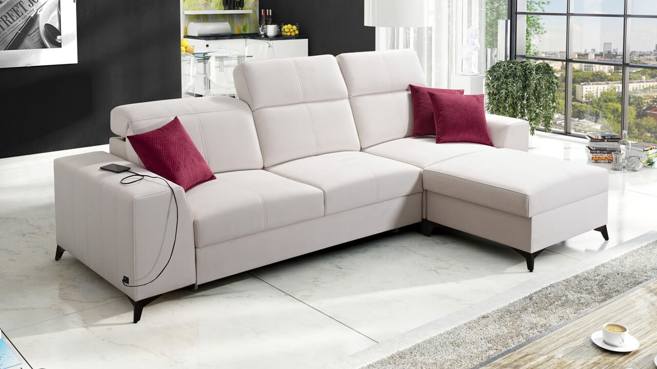 Rohová sedačka BELUTI I MIX Pravý roh