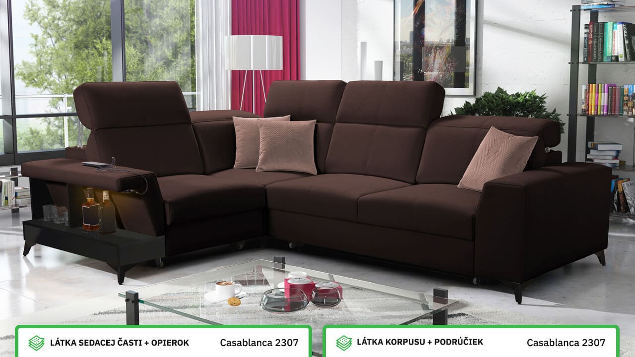 Rohová sedačka BELUTI II Farebné prevedenie