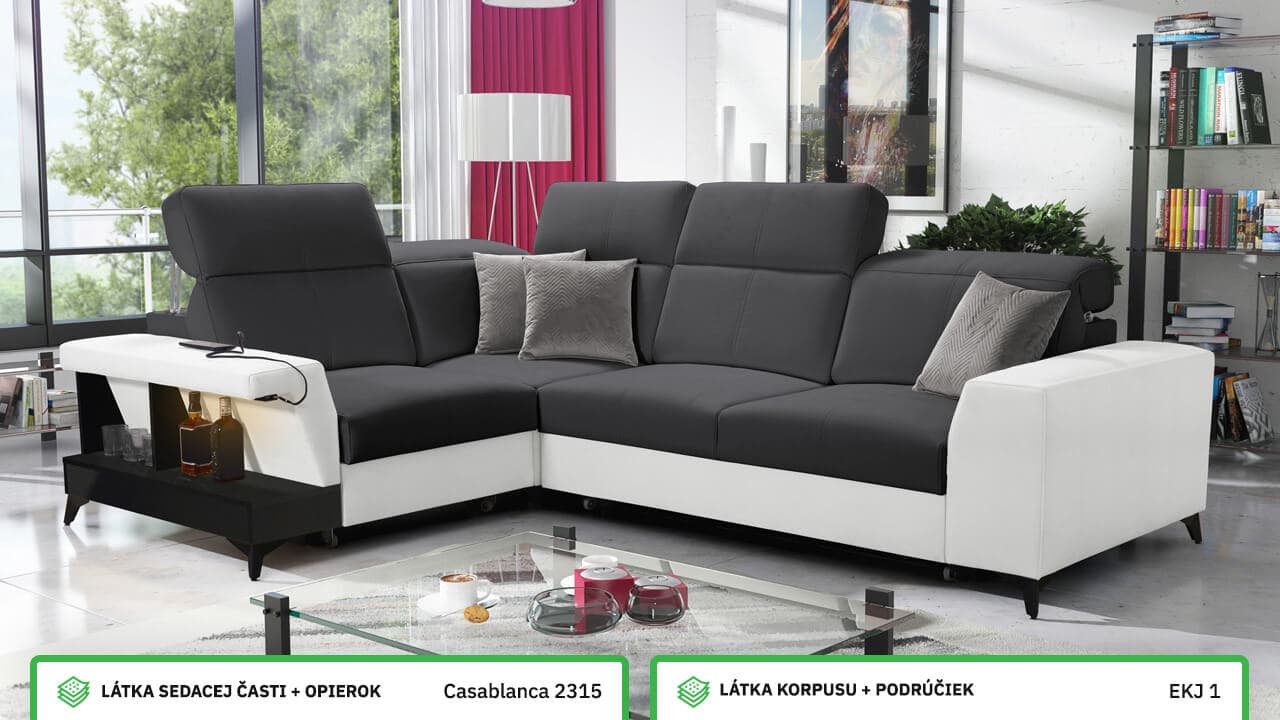 Rohová sedačka BELUTI II Farebné prevedenie