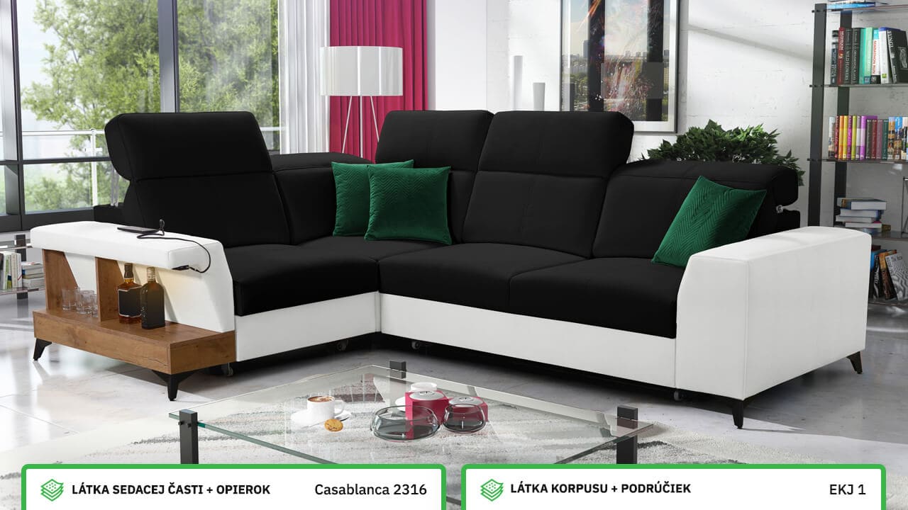 Rohová sedačka BELUTI II Farebné prevedenie