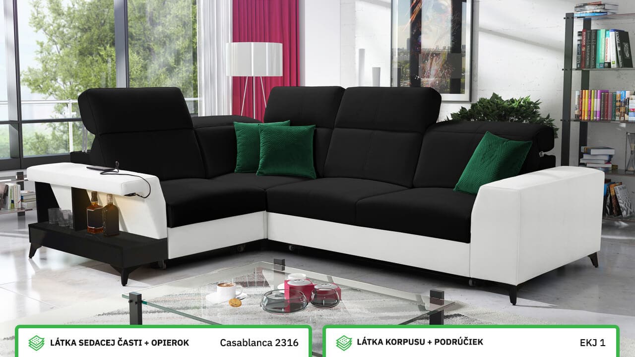 Rohová sedačka BELUTI II Farebné prevedenie