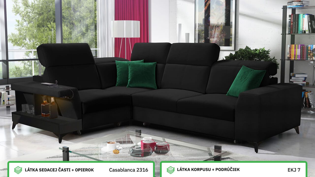 Rohová sedačka BELUTI II Farebné prevedenie