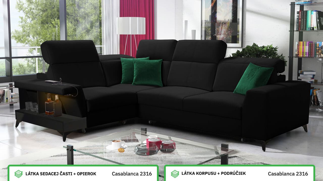 Rohová sedačka BELUTI II Farebné prevedenie