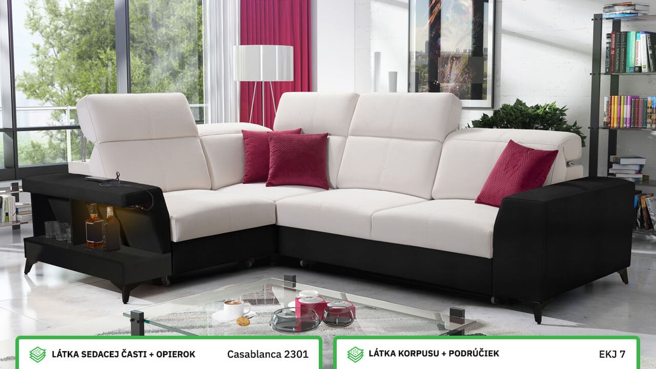 Rohová sedačka BELUTI II Farebné prevedenie