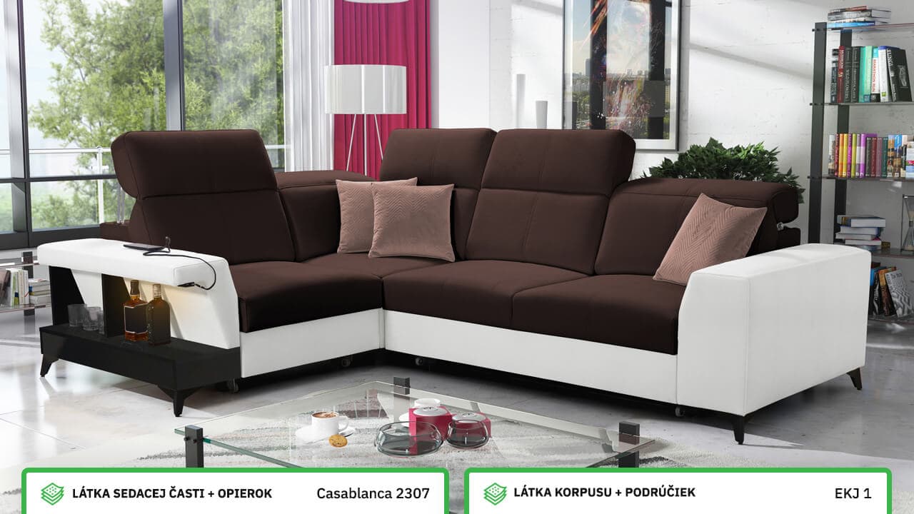 Rohová sedačka BELUTI II Farebné prevedenie