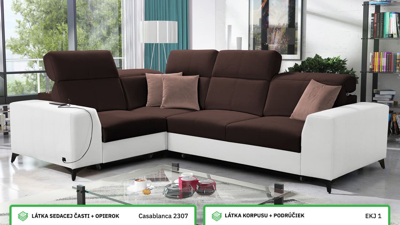 Rohová sedačka BELUTI II MIX Farebné prevedenie