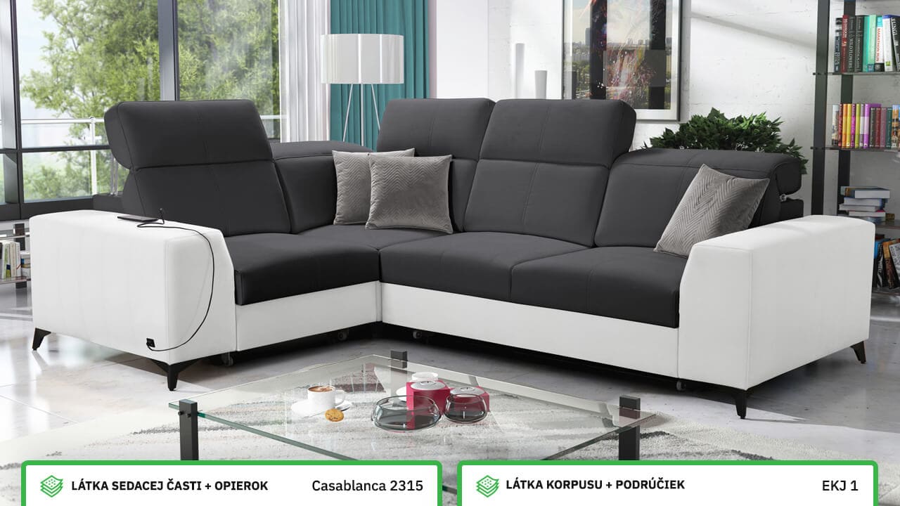 Rohová sedačka BELUTI II MIX Farebné prevedenie