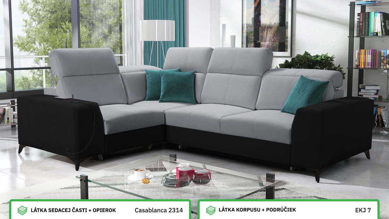 Rohová sedačka BELUTI II MIX Farebné prevedenie