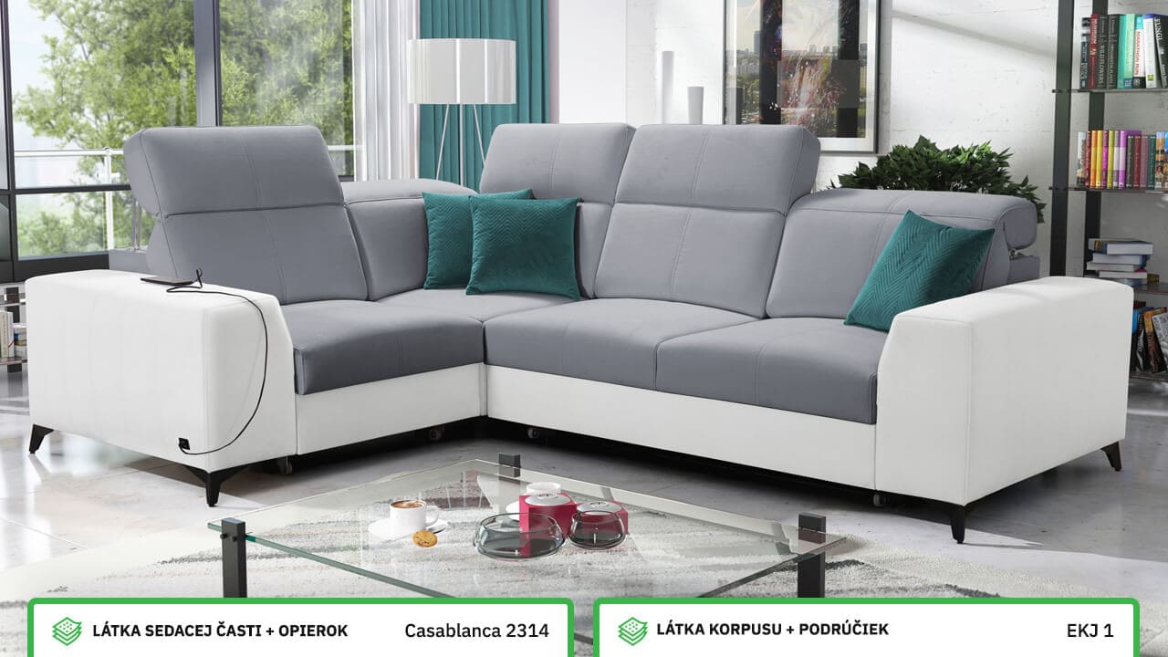 Rohová sedačka BELUTI II MIX Farebné prevedenie