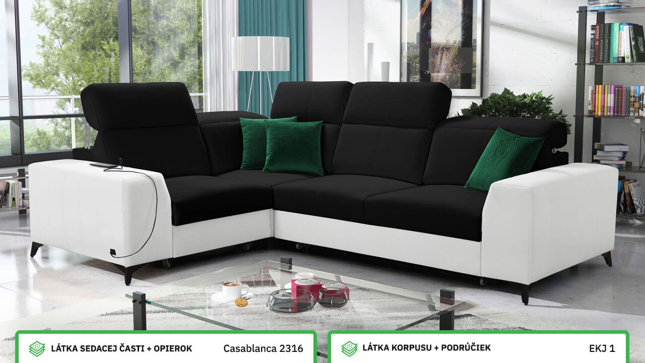 Rohová sedačka BELUTI II MIX Farebné prevedenie