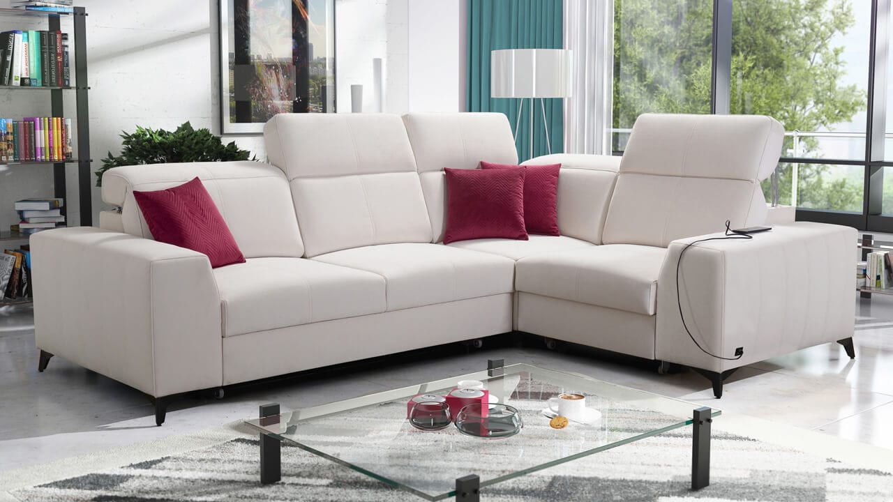 Rohová sedačka BELUTI II MIX Pravý roh