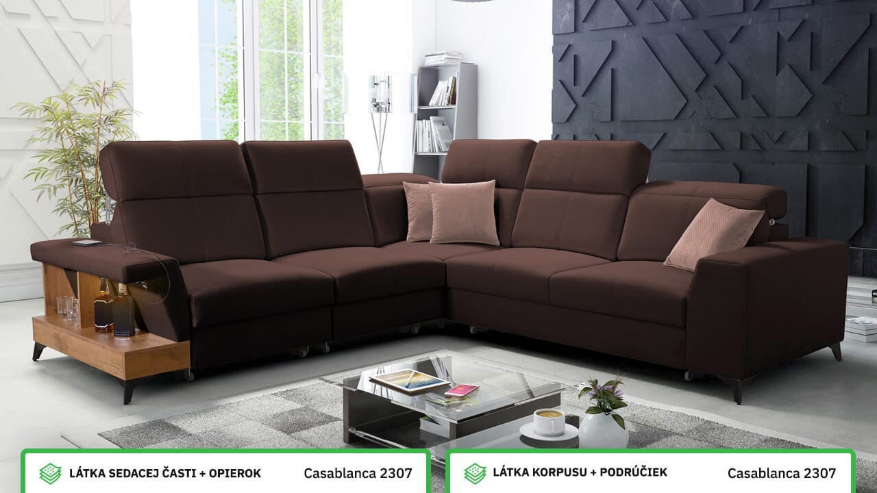 Rohová sedačka BELUTI III Farebné prevedenie