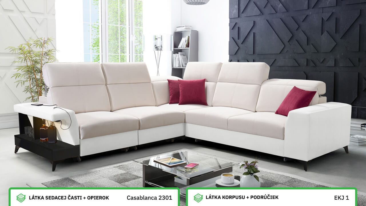 Rohová sedačka BELUTI III Farebné prevedenie