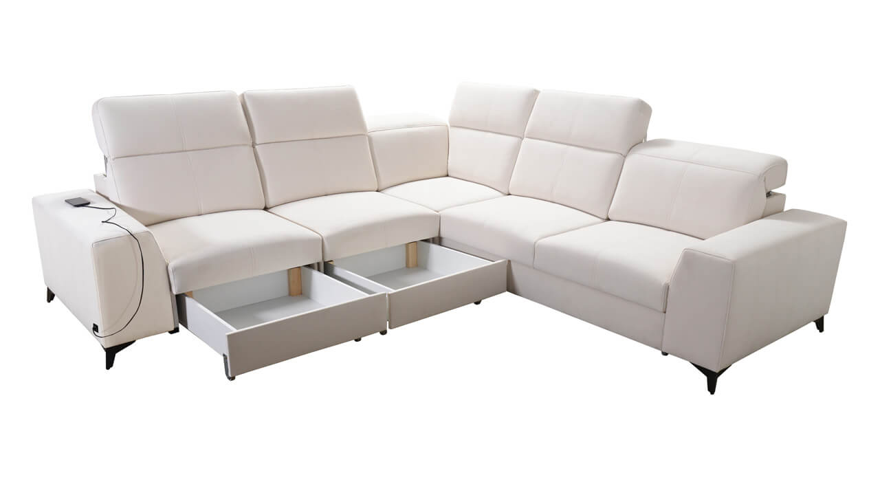 Rohová sedačka BELUTI III MIX Úložný priestor