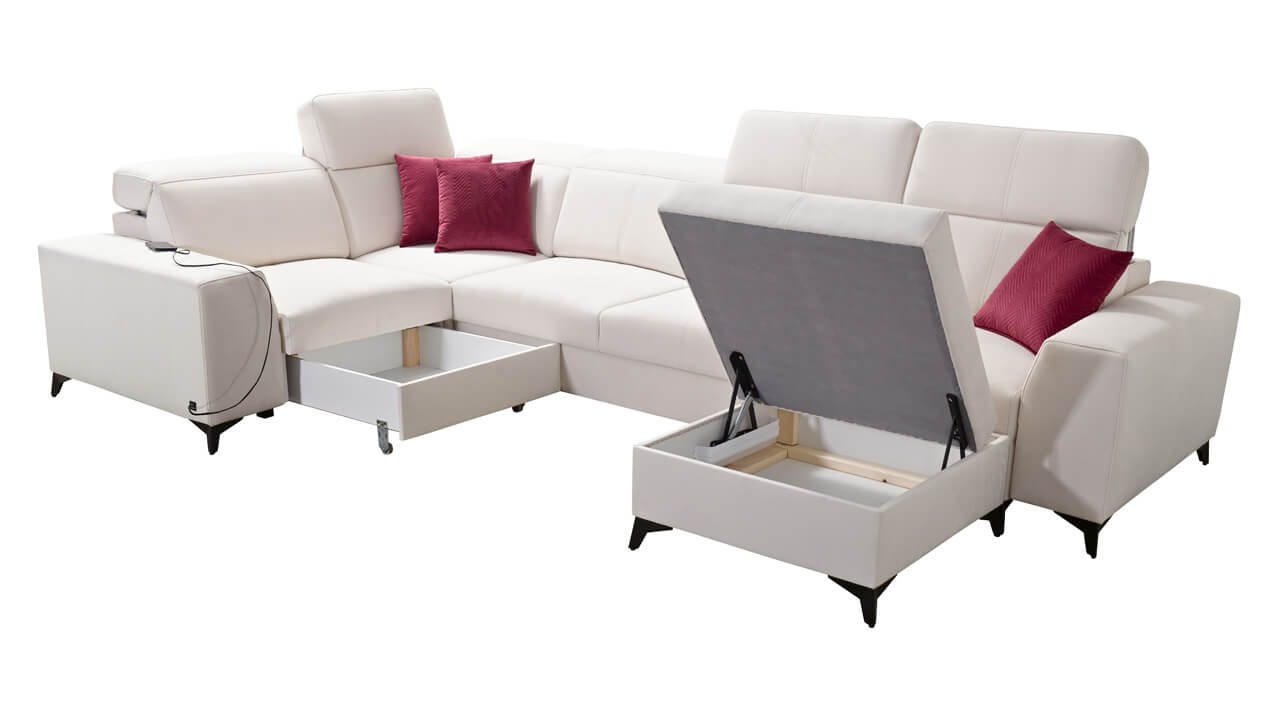 Sedacia súprava BELUTI IV MIX Úložný priestor