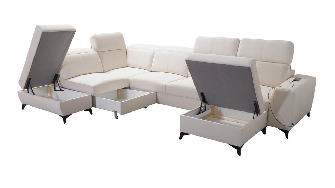 Sedacia súprava BELUTI VI MIX Úložný priestor