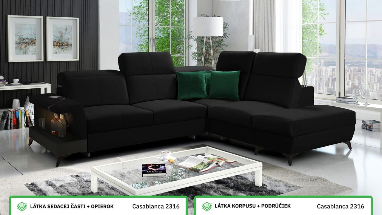 Rohová sedačka BELUTI VII Farebné prevedenie