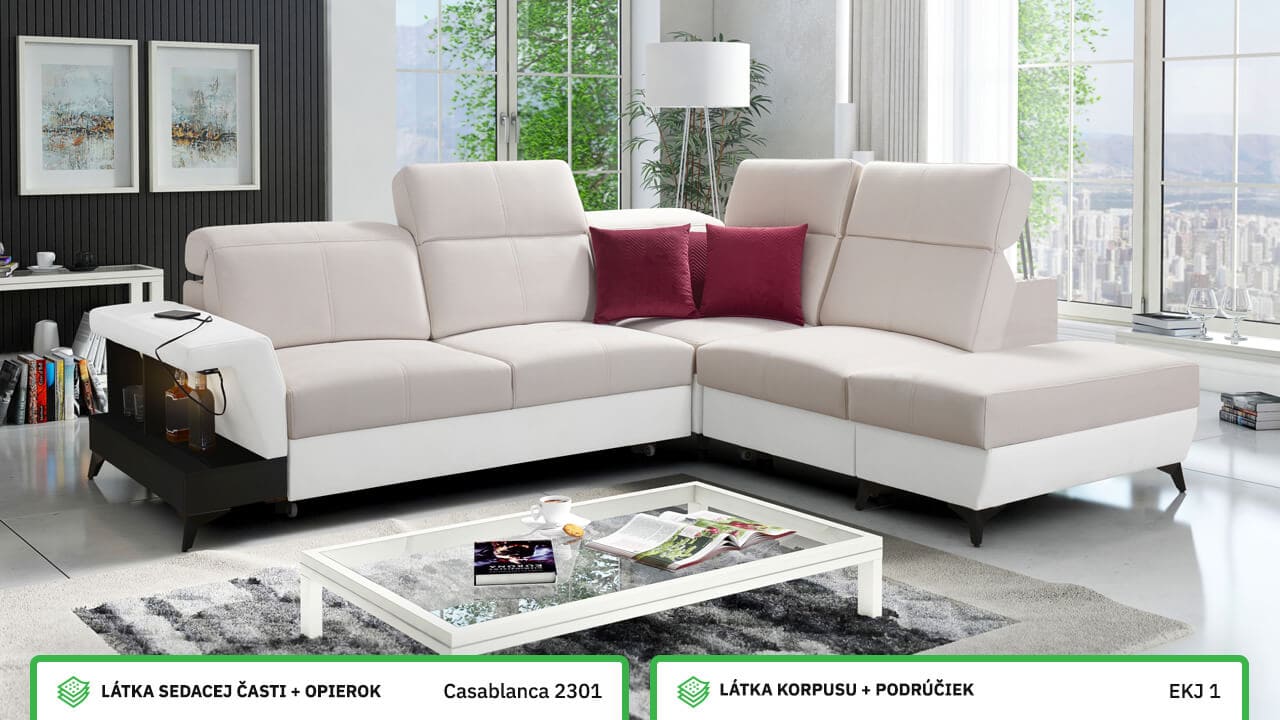 Rohová sedačka BELUTI VII Farebné prevedenie