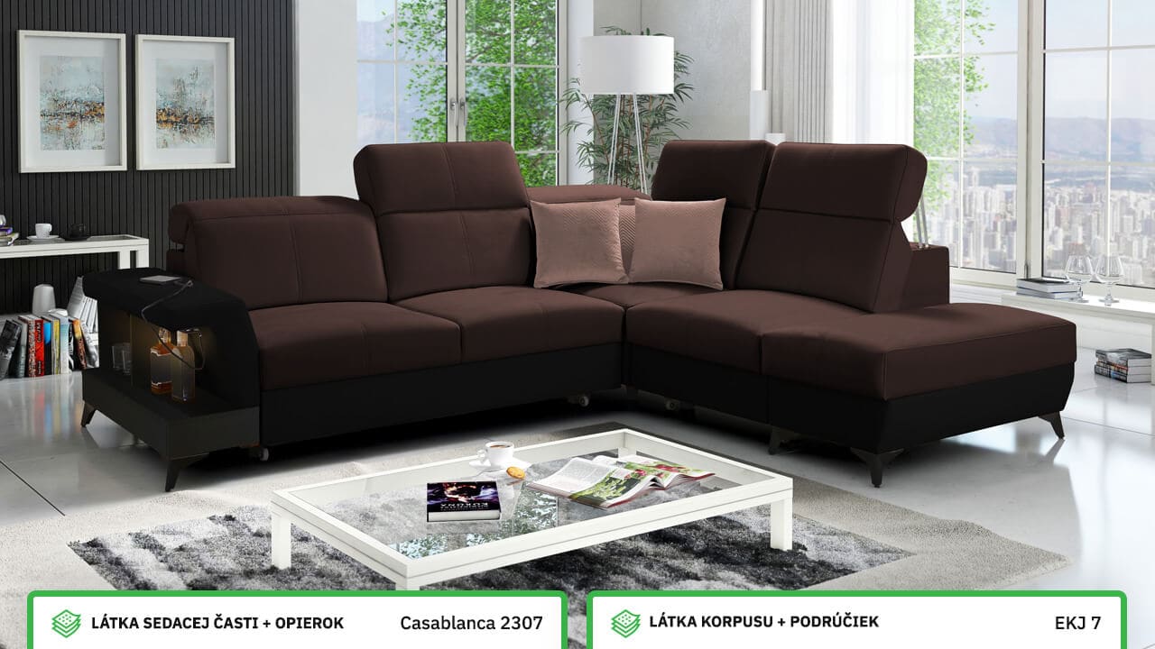 Rohová sedačka BELUTI VII Farebné prevedenie