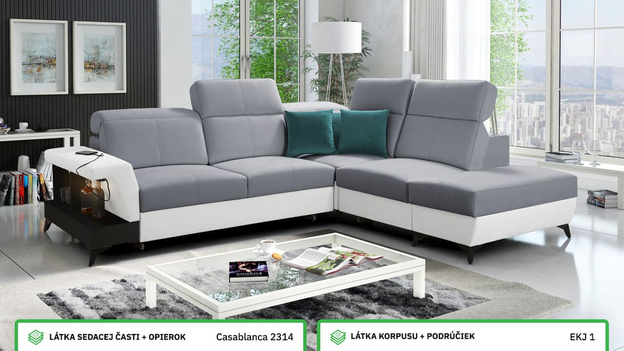 Rohová sedačka BELUTI VII Farebné prevedenie