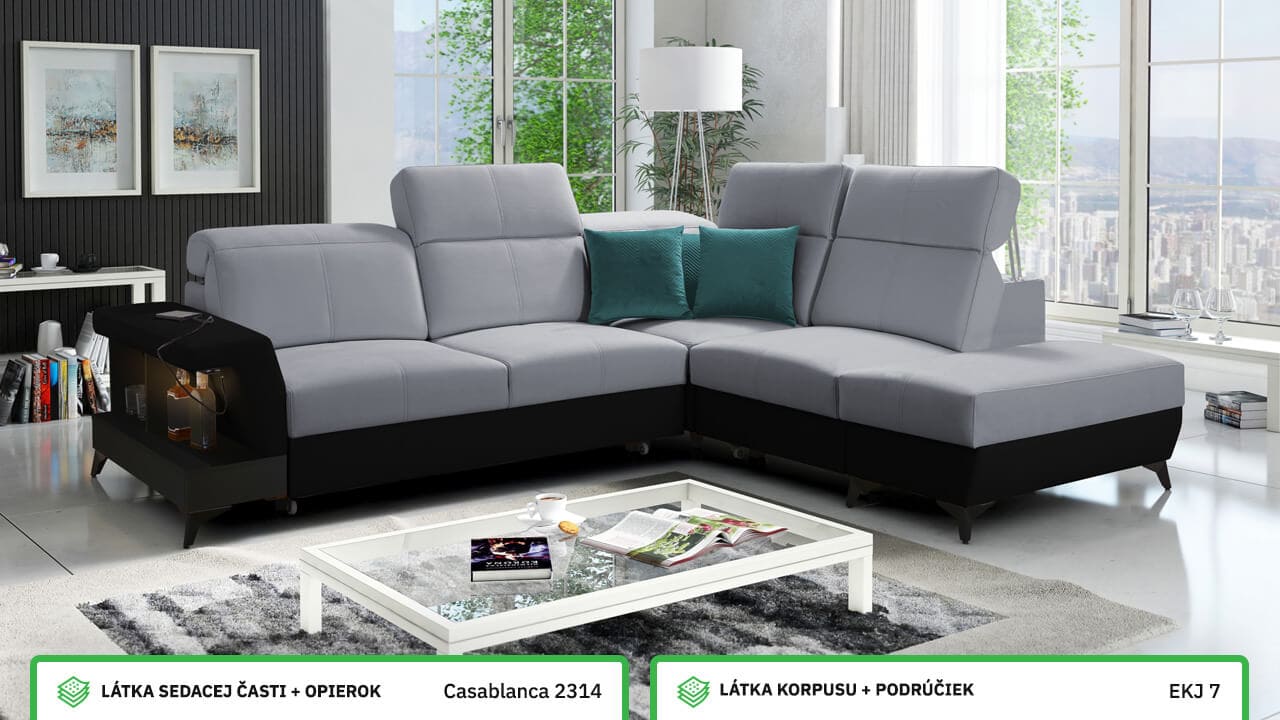 Rohová sedačka BELUTI VII Farebné prevedenie