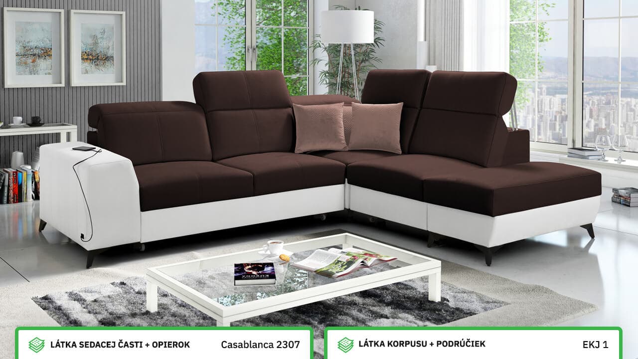 Rohová sedačka BELUTI VII MIX Farebné prevedenie