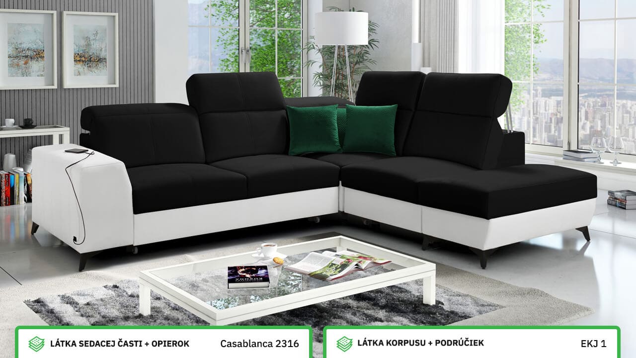 Rohová sedačka BELUTI VII MIX Farebné prevedenie