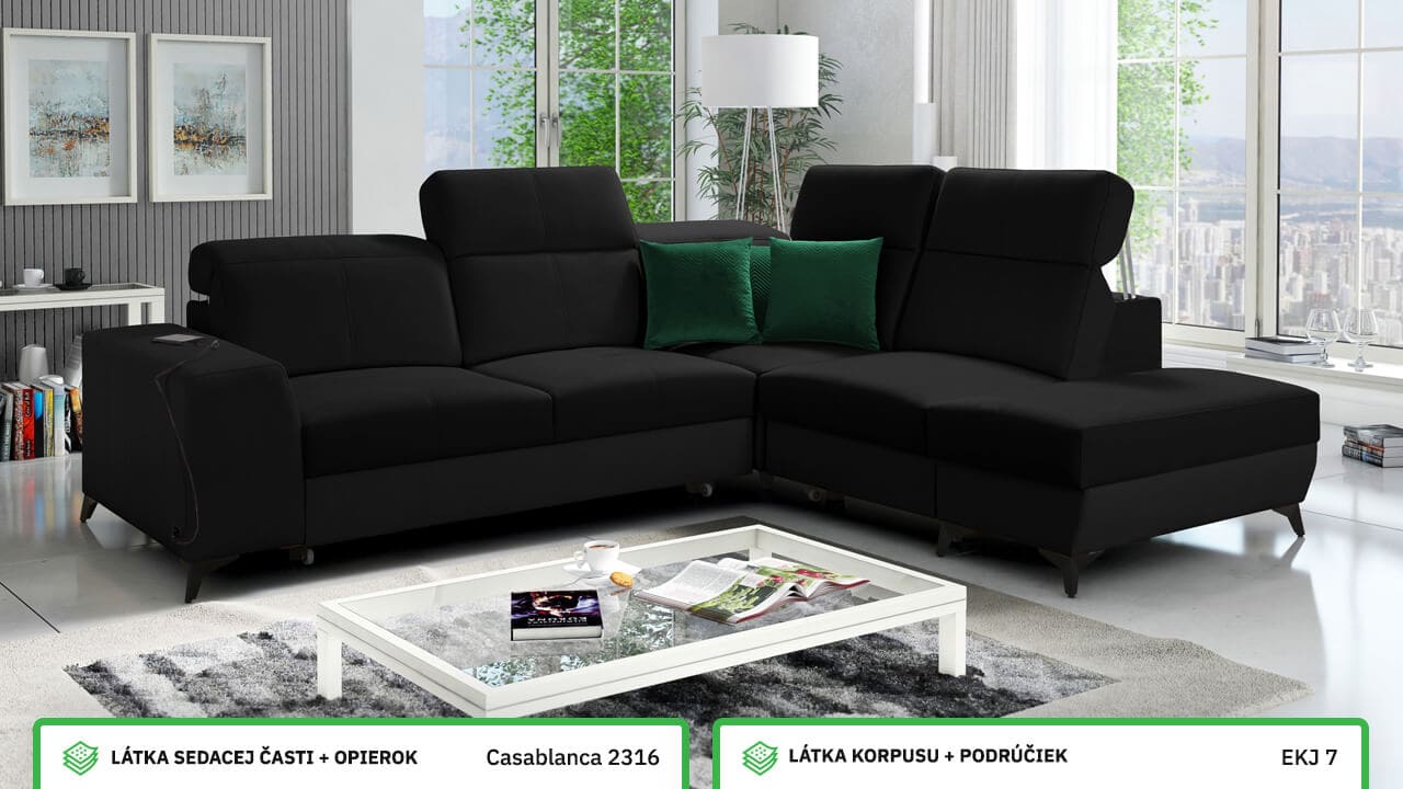 Rohová sedačka BELUTI VII MIX Farebné prevedenie