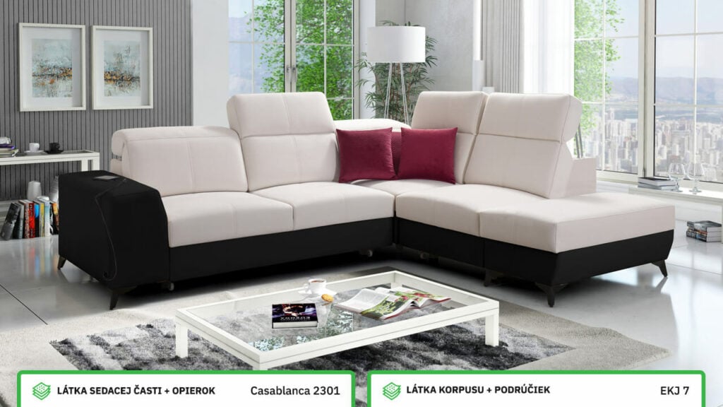 Rohová sedačka BELUTI VII MIX Farebné prevedenie