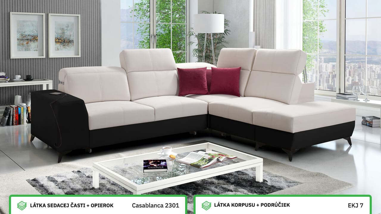 Rohová sedačka BELUTI VII MIX Farebné prevedenie