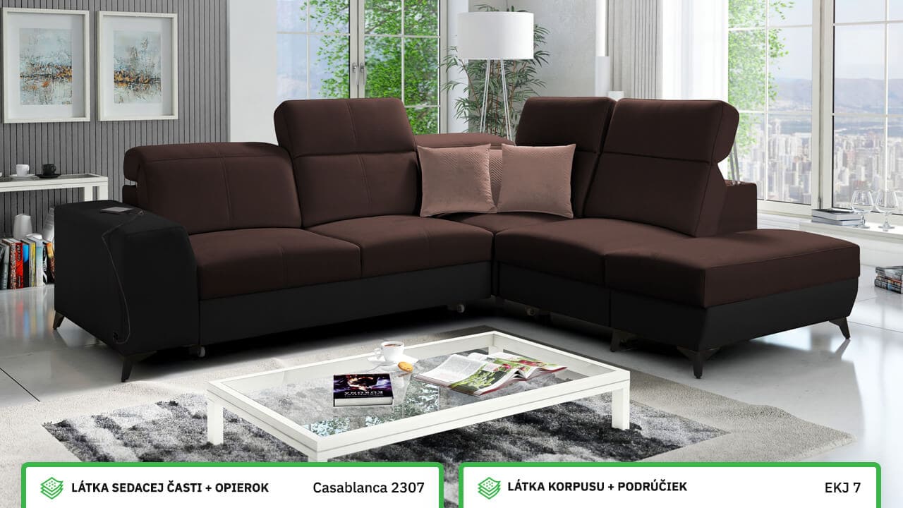 Rohová sedačka BELUTI VII MIX Farebné prevedenie