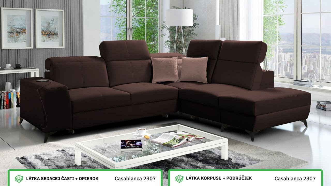 Rohová sedačka BELUTI VII MIX Farebné prevedenie