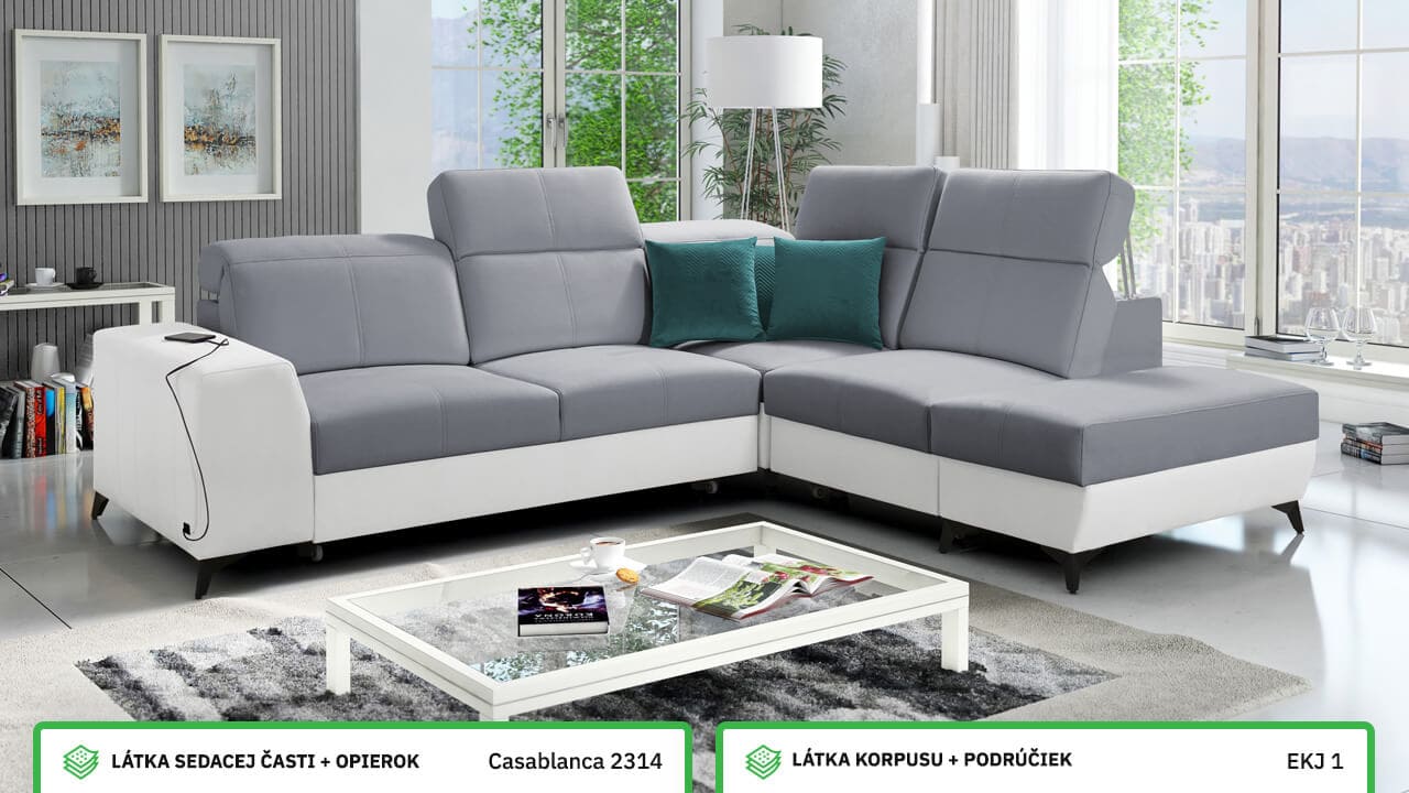 Rohová sedačka BELUTI VII MIX Farebné prevedenie