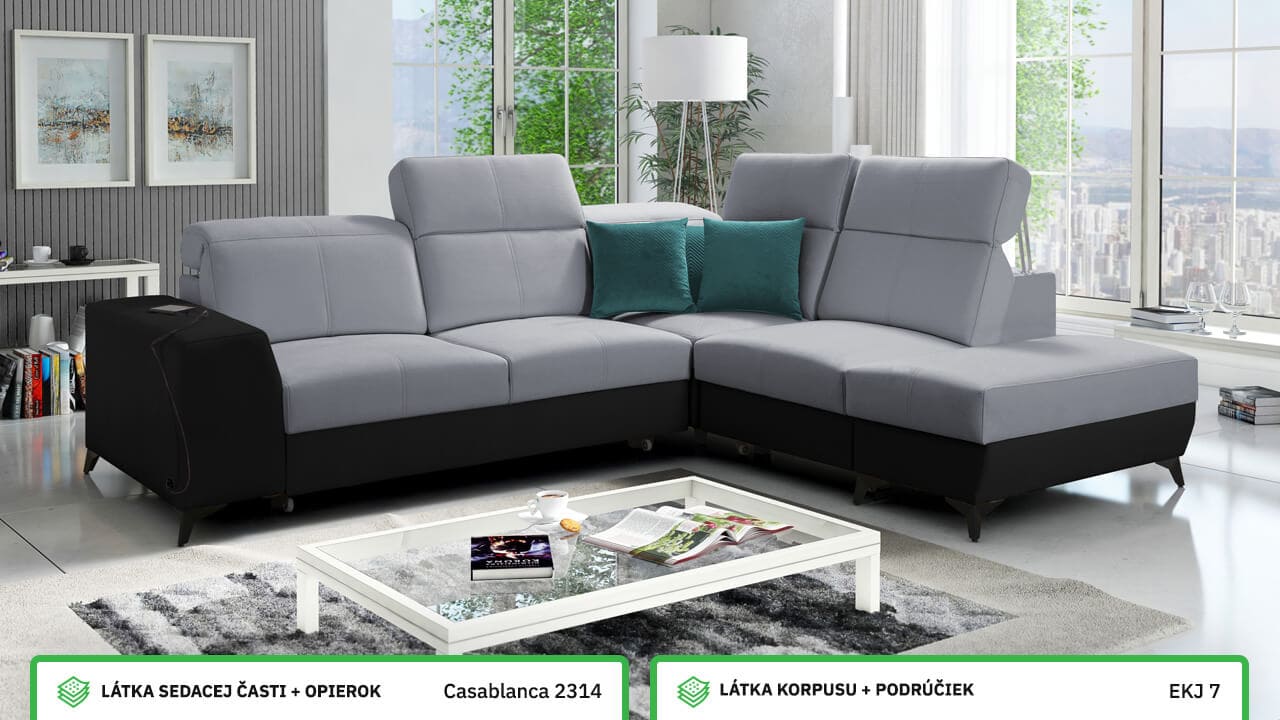 Rohová sedačka BELUTI VII MIX Farebné prevedenie