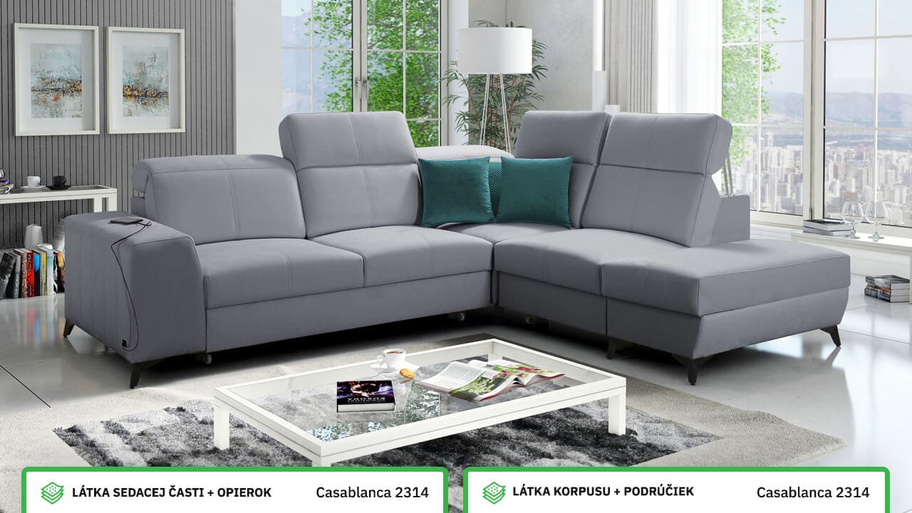 Rohová sedačka BELUTI VII MIX Farebné prevedenie