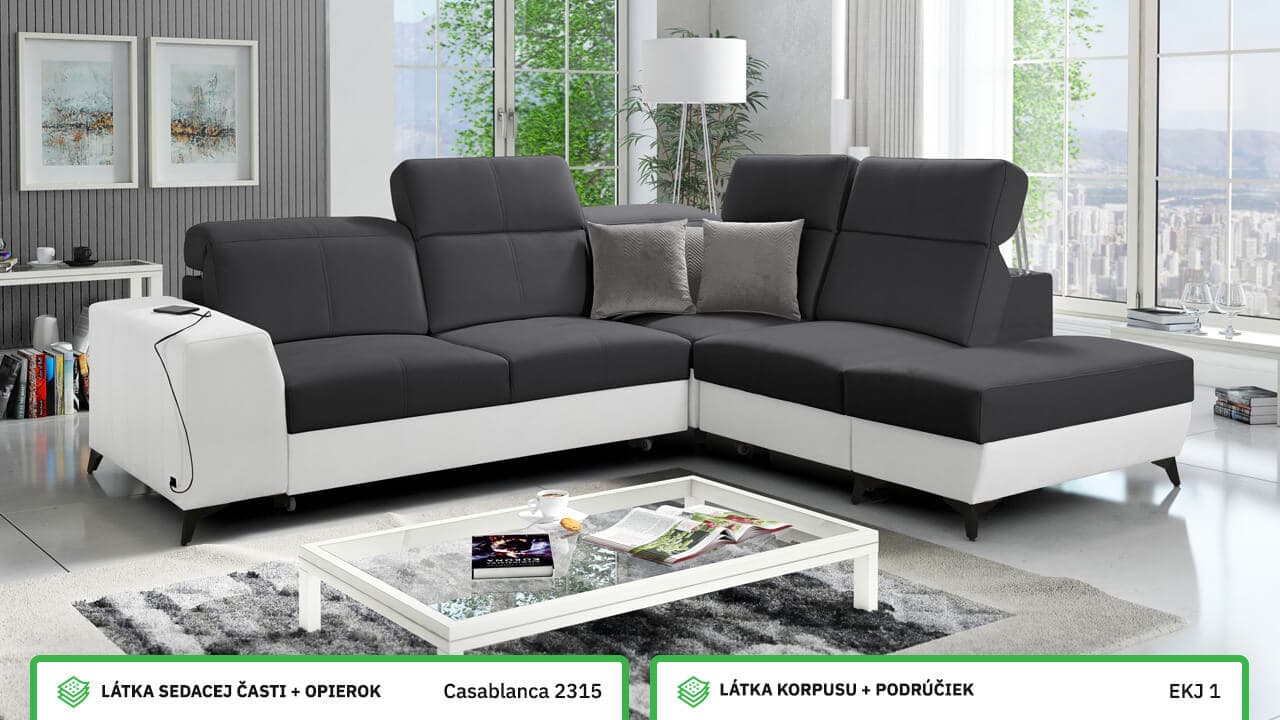 Rohová sedačka BELUTI VII MIX Farebné prevedenie