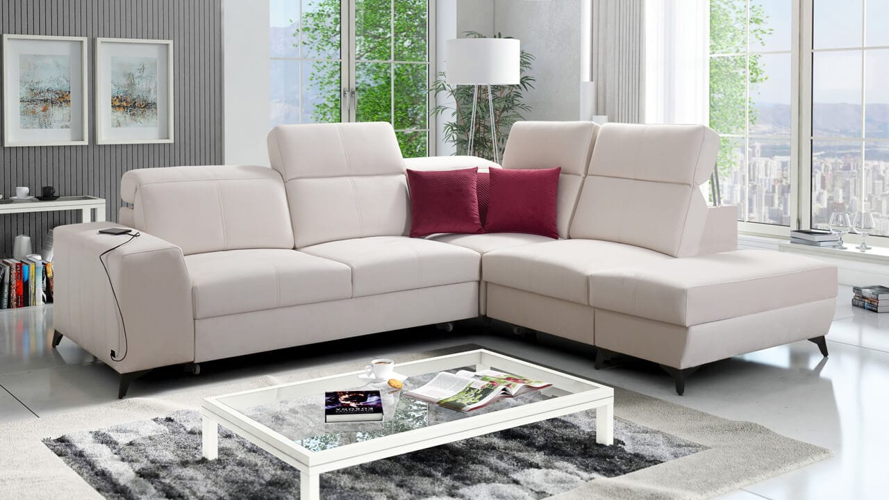 Rohová sedačka BELUTI VII MIX Pravý roh