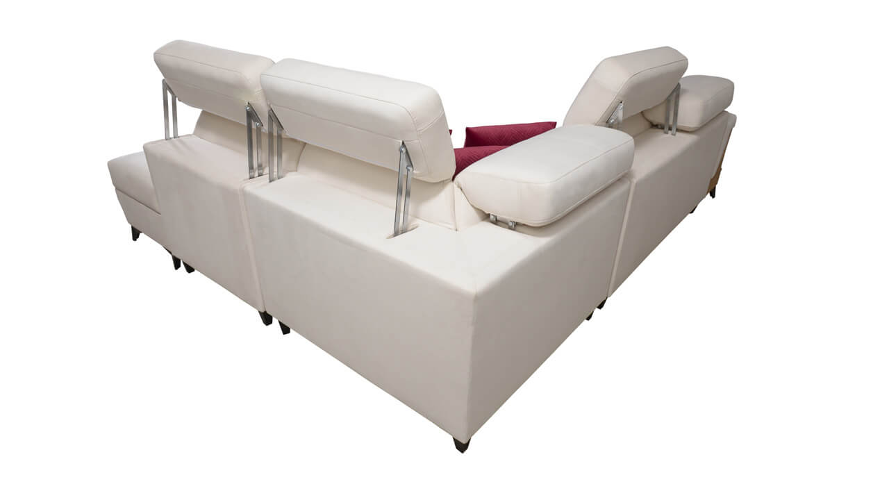 Rohová sedačka BELUTI VII Pohľad zozadu