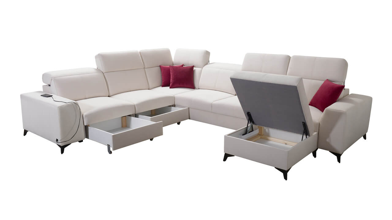 Sedacia súprava BELUTI VIII MIX Úložný priestor