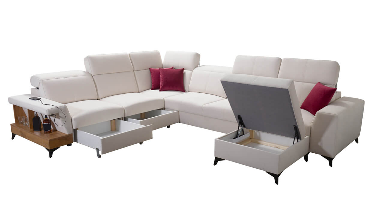 Sedacia súprava BELUTI VIII Úložný priestor