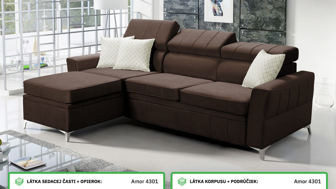 Rohová sedačka BARTEEZ I Farebné prevedenie