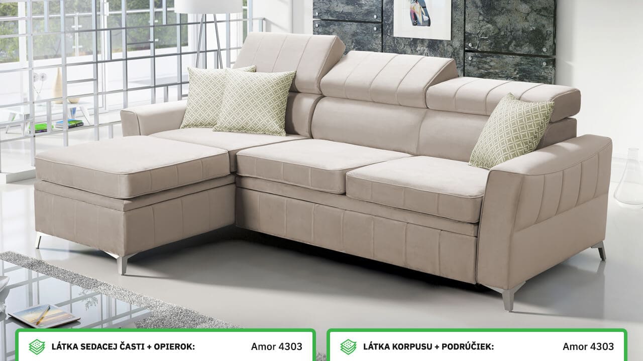 Rohová sedačka BARTEEZ I Farebné prevedenie