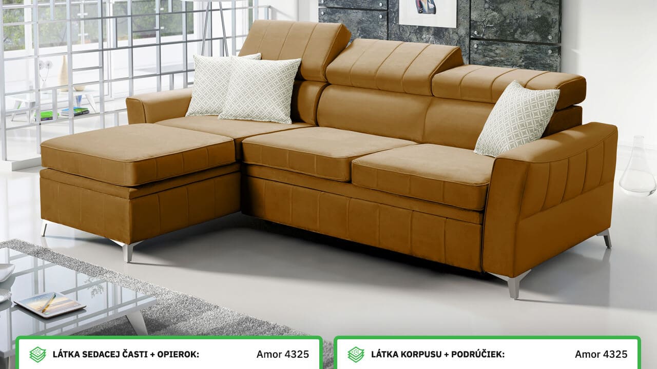 Rohová sedačka BARTEEZ I Farebné prevedenie