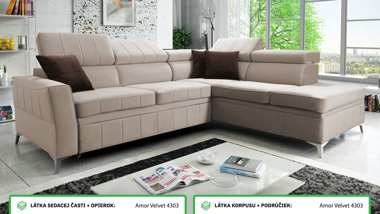 Rohová sedačka BARTEEZ III Farebné prevedenie